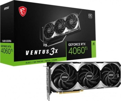 MSI GeForce RTX 4060 Ti VENTUS 3X 16GB OC DLSS 3