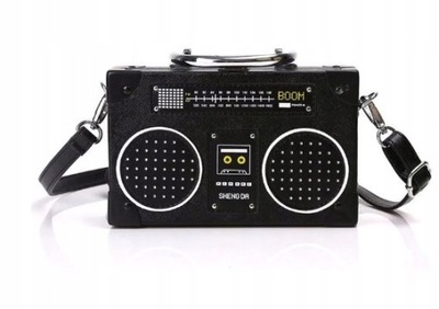 STYLOWA TOREBKA NA RAMIĘ RETRO RADIO VINTAGE
