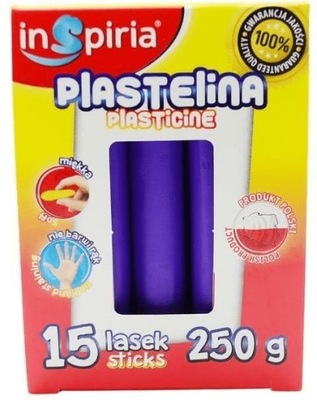 Plastelina fioletowa 15 lasek 250g