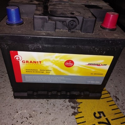 BATERÍA 12V 50AH 450A, NIEMIECKI GRANIT  