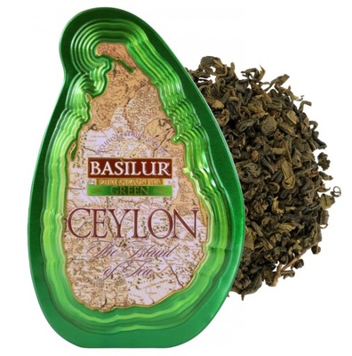 Basilur GREEN herbata zielona YH puszka 100g