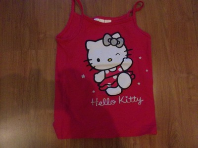 Bluzka na szeleczkach z Hello Kitty 4-6L H&M