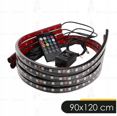 OŚWIETLENIE PODWOZIA TUNING AUTA LISTWA LED 90x120 PILOT