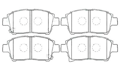 LPR КОМПЛЕКТ КОЛОДОК HAM. ПЕРЕД TOYOTA COROLLA, COR