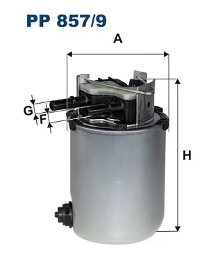 PP857/9 FILTRO COMBUSTIBLES  