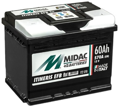 Akumulator MIDAC ITINERIS IT2 EFB START-STOP 12V 60Ah 570A