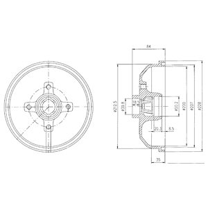 DELPHI BEBEN DE FRENADO BF111 A.B.S. 5125-S  