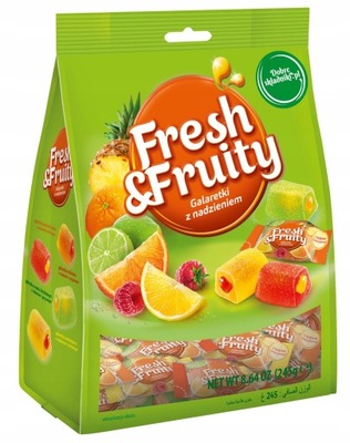 12 x Cukierki Wawel Galaretki Fresh Fruity 245g