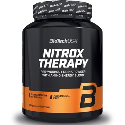 BioTech USA Nitrox Therapy przedtreningówka 680g Brzoskwinia