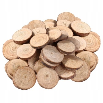 100 sztuk Okrągłe drewniane płyty