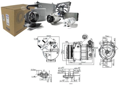 Компрессор кондиционера volvo c30 s40 ii s60 ii v40 фото №1