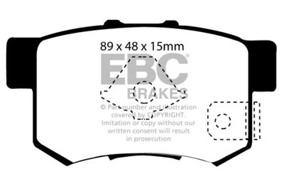 EBC DP1193/2 КОМПЛЕКТ КОЛОДОК ТОРМОЗНЫХ, ТОРМОЗА TARCZOWE