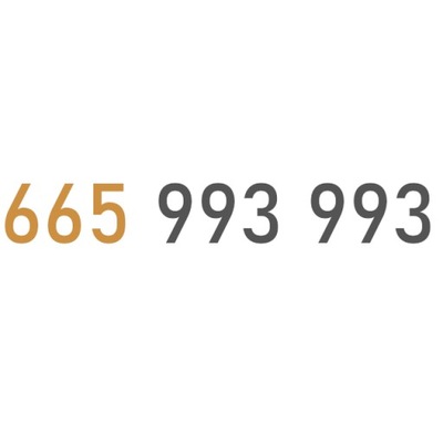 Złoty Numer 665 993 993