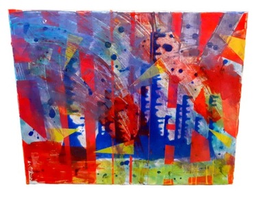 Obraz Akryl na Płótnie Abstrakcja Format 40x50 cm