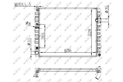 NRF RADUADOR DEL MOTOR DE AGUA INFINITI EX FX QX50 I QX70 3.5 3.7 5.0  
