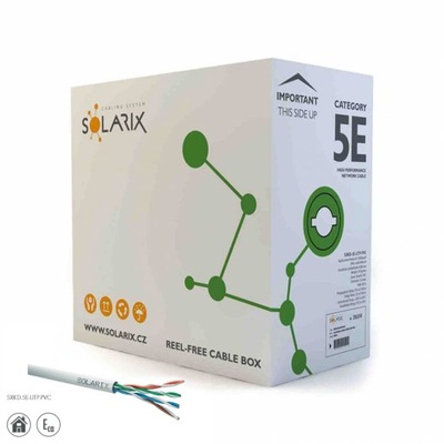 Kabel LAN UTP 5e skrętka Solarix PVC CU Eca 305m