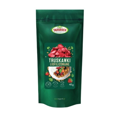 Targroch Truskawka Liofilizowana PLASTRY Truskawki Liofilizowane 40g