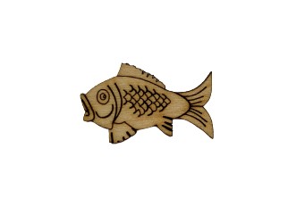 Ryba rybka decoupage dekor ozdoba skrapki 1 sztuka