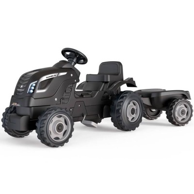 Smoby Traktor z przyczepą XL czarny