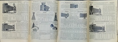 REKLAMA APARATÓW FOTOGRAFICZNYCH GRAMOFONÓW LORNETEK I BAROMETRÓW - 1910