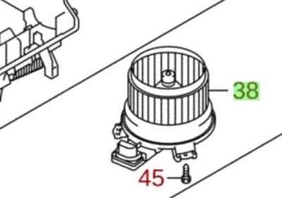 SUZUKI BALENO 2016 - 2020 VENTILADOR SOPLADOR CALENTADOR  