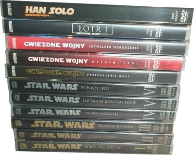 GWIEZDNE WOJNY PEŁNA KOLEKCJA STAR WARS 11 DVD