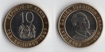 KENIA 1997 10 SHILLINGS