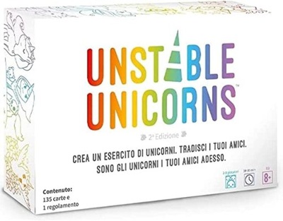 Asmodee Unstable Unicorns Odjechane Jednorożce Gra Karciana IT