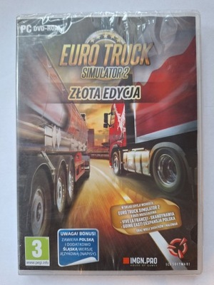 Euro Truck Simulator 2 II Złota Edycja PL Pc Nowy Folia