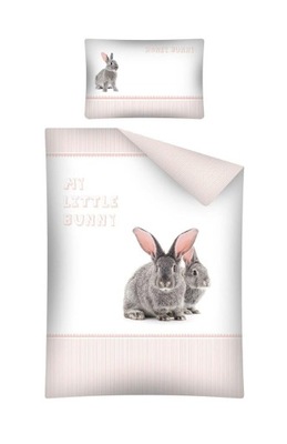 Komplet pościeli 100x135 królik króliczek przytulak 100% bawełna