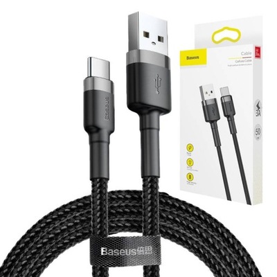 BASEUS Długi kabel TYPE-C USB-C QC 3.0 3M