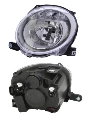 Лампа fiat 500 03.07-08.15 фара лівий фото №1