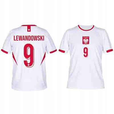 LEWANDOWSKI POLSKA KOSZULKA SPORTOWA ROZMIAR 160 ( S )