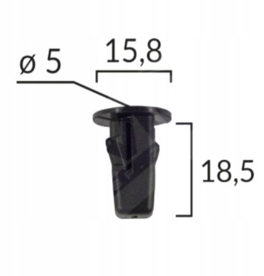 Колодка монтажная zakola 10szt do toyota 4 runner фото №1