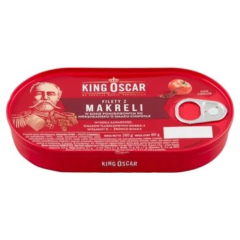 KING OSCAR FILETY Z MAKRELI O SMAKU CHIPOTLE 160G