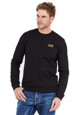 EA7 EMPORIO ARMANI Czarna bluza męska z logo XL