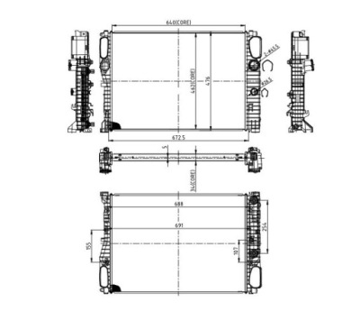Радіатор mercedes benz e-kl w211 03.02- nowa фото №1
