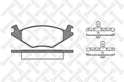 КОЛОДКИ ТОРМОЗНЫЕ SEAT CORDOBA 94-02 ПЕРЕД