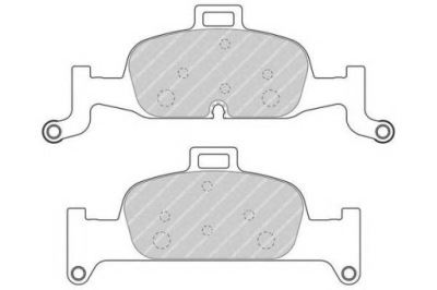 Ferodo тормозные колодки тормозные audi a4 a4 allroad a5 a7 q фото №1