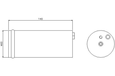 NISSENS DESHUMECTADOR DE ACONDICIONADOR NISSAN ALMERA II, AL  