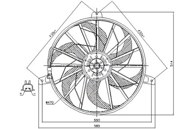 NISSENS VENTILIATORIUS AUŠINTUVO Z KORPUSAS JEEP GRAND CHEROKEE II 4.0 4.7 