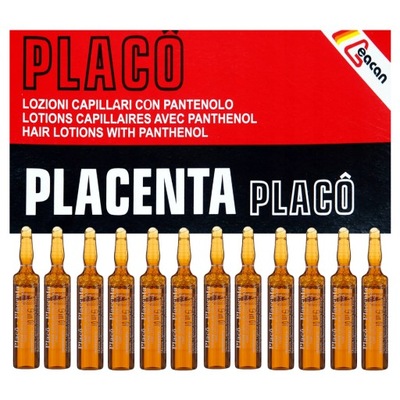 Placenta Placo 12x10ml Ampułki na POROST WŁOSÓW