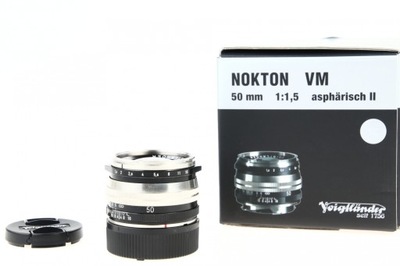 Voigtlander 50mm F1.5 Nokton II Leica M-SC Niklowy