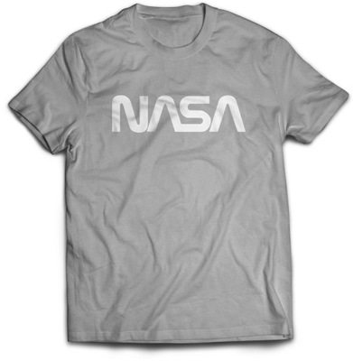 Koszulka męska NASA-01 jasno szara r.2XL