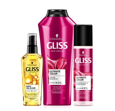 Gliss Color Protect zestaw szampon+ odżywka+ serum