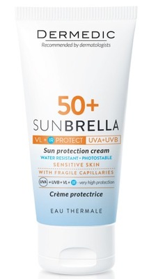 Dermedic Sunbrella krem ochronny skóra naczynkowa spf50 50 g