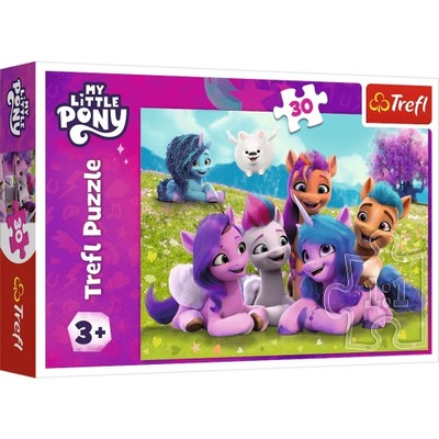 Puzzle 30 My Little Pony Przyjacielskie Koniki Pony 18299 Trefl