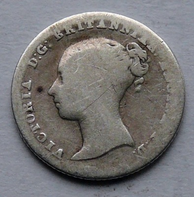 W. Brytania - Wiktoria - 4 pensy 1840 r. - srebro Ag