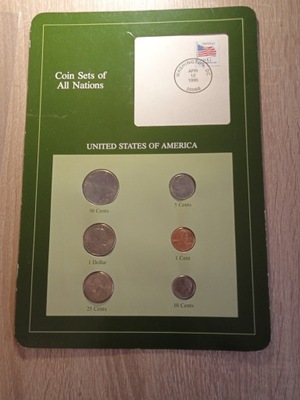 Zestawy monet Narodów Świata - 6 monet USA w blistrze