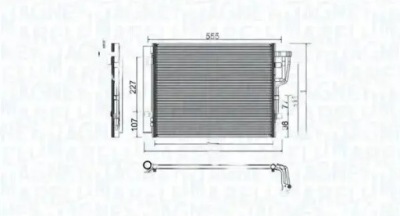 Magneti marelli 350203976000 конденсатор, кондиционер фото №1